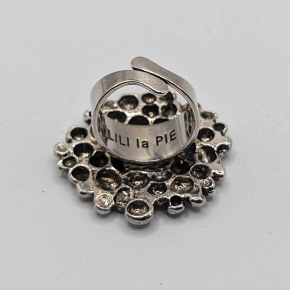 Adjustable Silver Lili la Pie Ring - Picture 2 of 8